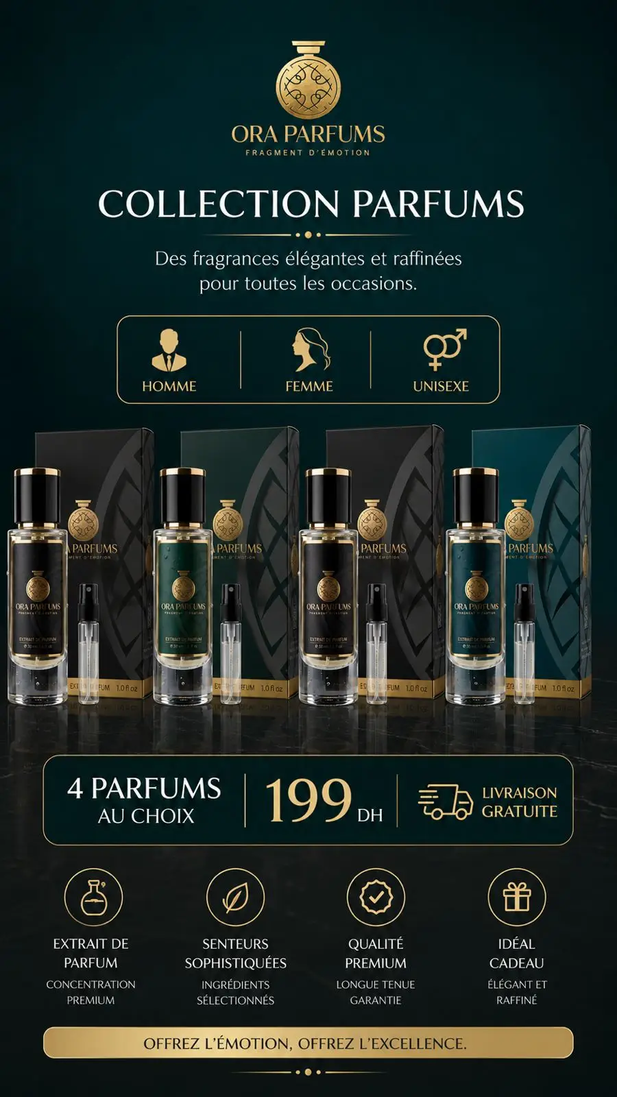 Pack Prestige 4 Parfums